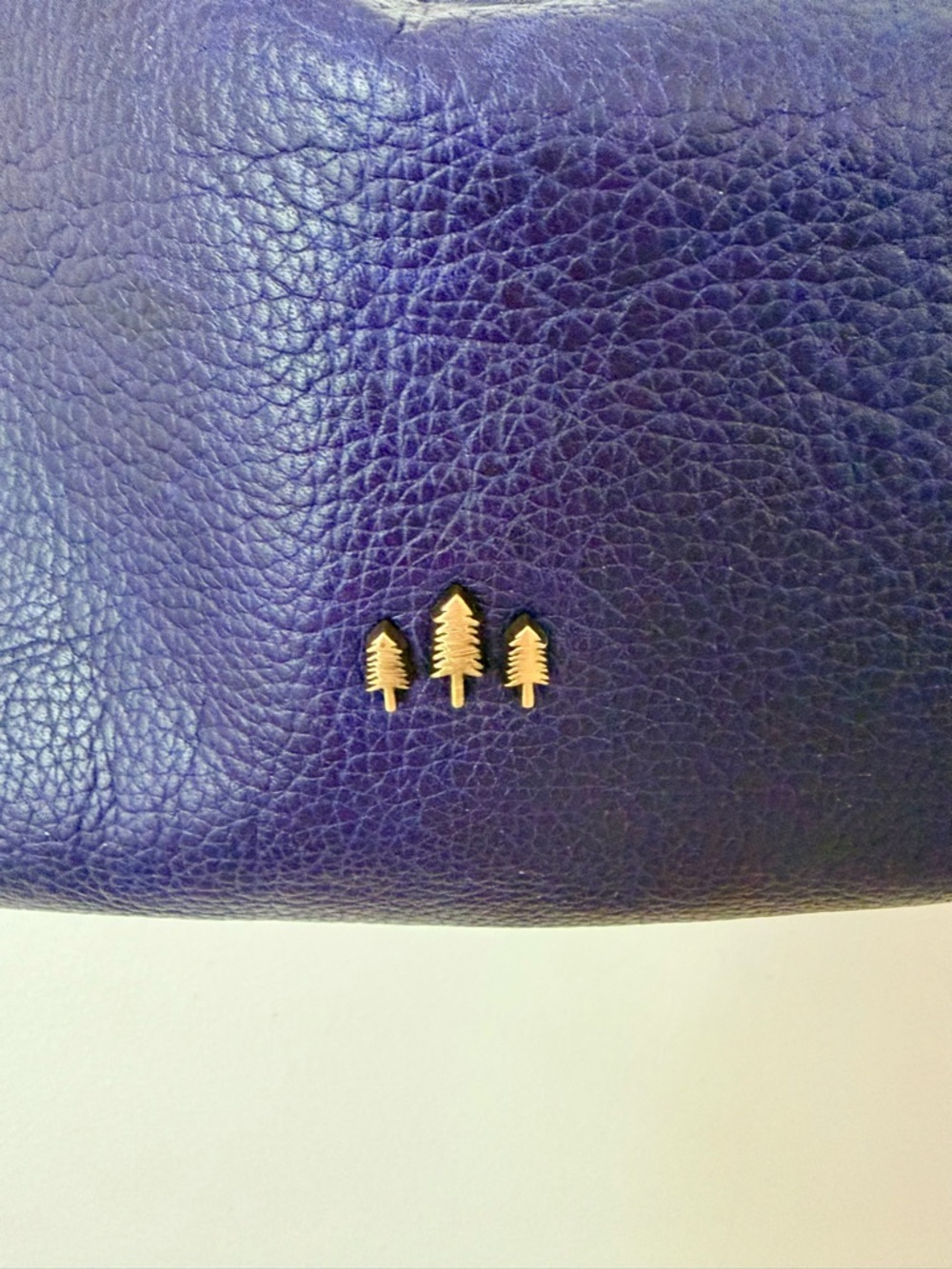 Portland Leather Slouchy Shoulder Bag in cobalt (small) Like New! Charm included - Picture 4 of 6